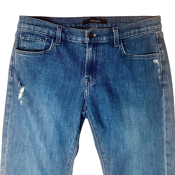 J Brand ‘Sadey’ Cropped Slim Jeans in “Solar Destruct” Size 27 - Picture 5 of 16